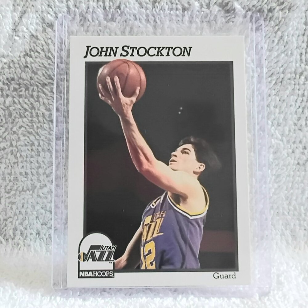 5/$20 Mint 1991 NBA Hoops John Stockton NBA Player Card 212!!